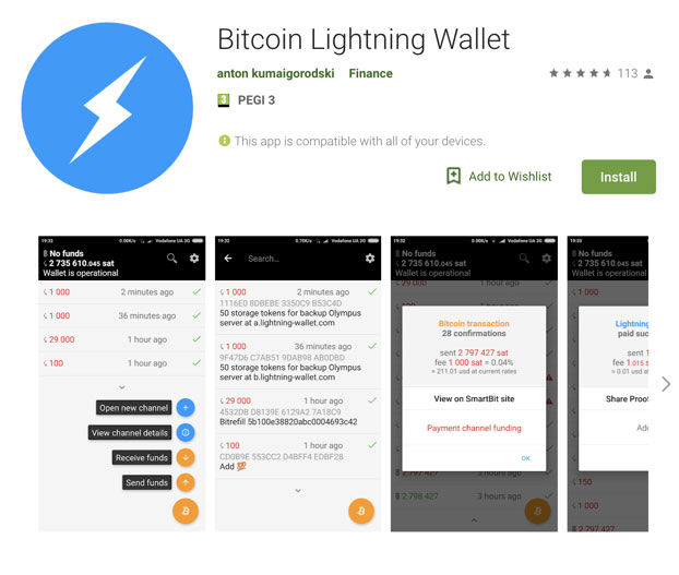 Bitcoin Lightning Wallet